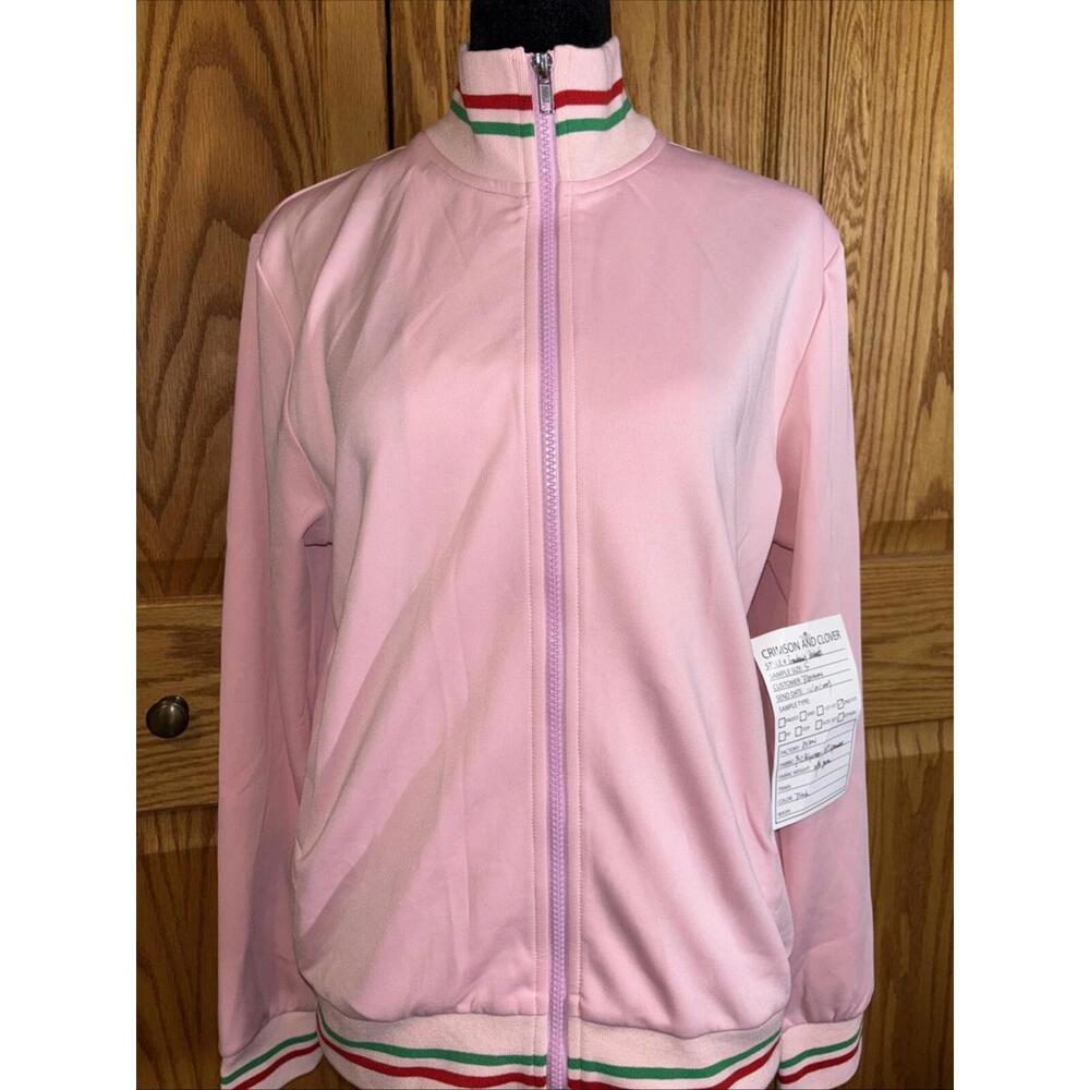 Crimson And Clover Tailors, Pink, Woman’s Small, Tracksuit Jacket,‎ Y2K, NWT!